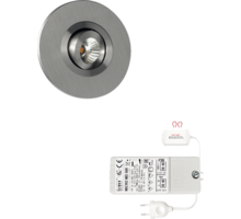 6x Monza rond Alu DTW 3000K-2200K+6x verl+Driver RL dimbaar