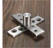 Pivot scharnier RVS, lengte 74mm, 360gr. complete set