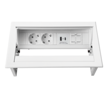 PowerDesk In - 2x 230V + 1x USB A+C  + keystone wit