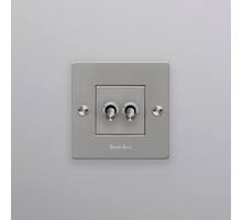 1G Double Toggle Switch/Steel