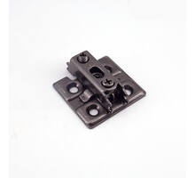 Montageplaat 0mm voor heavy duty scharnier zwart