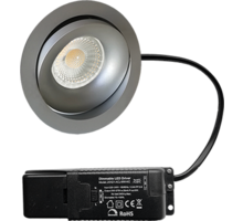 Cádiz kantelbare inbouw rond grijs + Triac driver