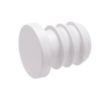 Buffer wit stift 6mm, schotel rond 7,5mm x 1,5mm dik VE=5000