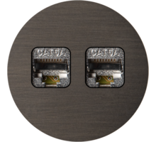 Rond 2.0 Multifit Data port  2 Keystones- s. trim - dark bro