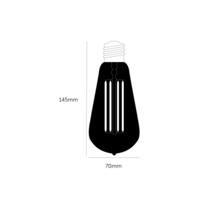 Teardrop Led Bulb/E27/Dimmable/Amber