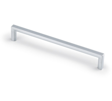 Greep BASIC mat chroom 168x8x28mm, hartmaat 160mm