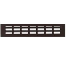 Luchtrooster 480x80mm aluminium zwart geeloxeerd