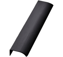 Greep 10x40mm mat zwart geborsteld