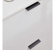 Greep 10x40mm mat zwart geborsteld