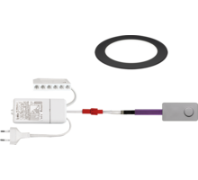 2x Atom mat zwart 24V + Mini Jolly + Mini Pulsdimmer