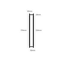Closet Bar 774Mm/Double-Sided/Brass