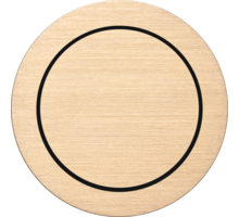 Rond 2.0 Push button 2X- s. trim - brushed brass