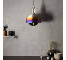 Forked Pendant/Steel/Medium Burnt Steel Shade/Medium S