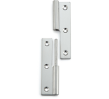 Paumelle RVS hoogte 75mm rechts, breedte 38mm (uitgeslagen)