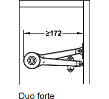 Boven en onder-klepschaar DUO FORTE vernikkeld
