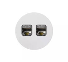 Rond 2.0 Multifit Data port  2 Keystones- s. trim - white al