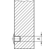 Afdekkap zwart, stift 5mm, kop 6.6mm