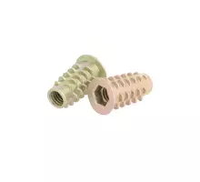 Rampabus conisch M6/12,5x20mm met rand, geel verzinkt, SW6