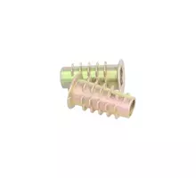 Rampabus conisch M6/12,5x20mm met rand, geel verzinkt, SW6