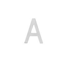 Huisletter A 100mm RVS geborsteld