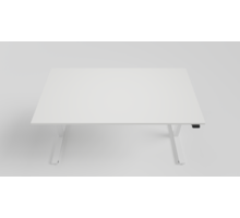 Bureaublad 1600x800x25mm wit, inclusief 2 inserts
