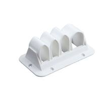 Kabelklem wit 110x65x42mm voor 4 kabels