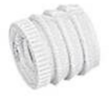 Bus nylon M6/10x20mm, natuur