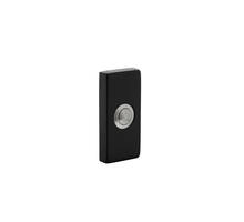 Deurbel rechthoekig 65x30x10mm verdekt RVS / zwart