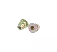 Rampabus met rand,  M5, lengte 10mm geel verzinkt