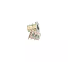 Rampabus met rand,  M5, lengte 10mm geel verzinkt
