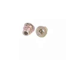 Rampabus met rand,  M5, lengte 10mm geel verzinkt