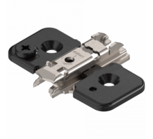 Kruismontageplaat excentrisch verstelbaar 0mm, Onyx