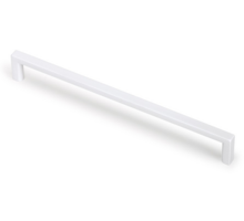 Greep BASIC mat wit 136x8x28mm, hartmaat 128mm