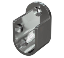 Roedehouder vernikkeld opschroef ellips ovaal 35x20mm