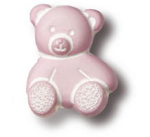 Knop nylon ROZE BEERTJE-vorm 38x47mm