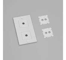 2G Wall Plate/Vertical/White