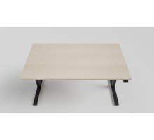Bureaublad 2000x800x25mm Lindberg Eiken, inclusief 2 inserts