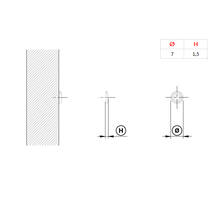 Deurbuffer zelfklevend, schotel 7mm x 1,5mm dik transparant