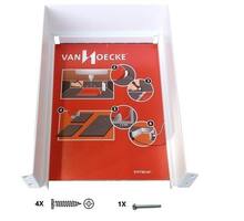 Sifonkap zijde wit, voor LEGRABOX, voor uitsparing 160mm
