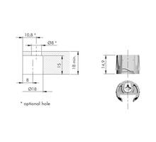Plankdrager PK2 PRO 19mm grijs, plankgedeelte