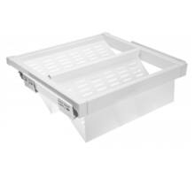Schoenenrek, uittrekbaar  metal 900 mm SOFT-CLOSE, Wit