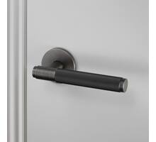 Door Handle Set/Unsprung/Cross/Smoked Bronze