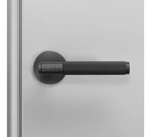 Door Handle Set/Unsprung/Cross/Smoked Bronze