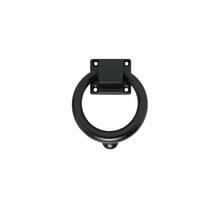 Deurklopper rond 107mm mat zwart