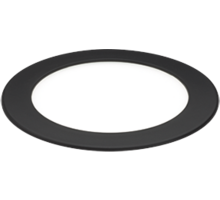 Smally losse spot Mat Zwart 24V 2700K