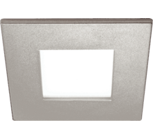 Losse spot Quadrum Titanium-Look 12Vdc/3W- 2700K