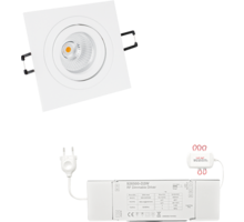 2x Smooth Vierk. wit + DTW 3000K-2200K + 2x verl +ZigBee