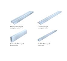 Miniroller beslag voor 1 glasdeur 5mm, geen verticale profie