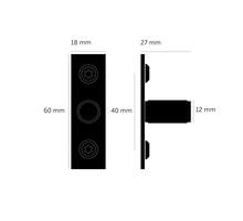 Furniture Knob/Plate/Linear/Set Of 2/Brass