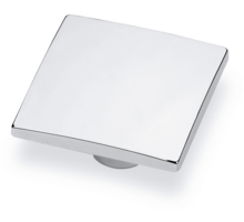 Knop WAVE glans chroom 50x50mm